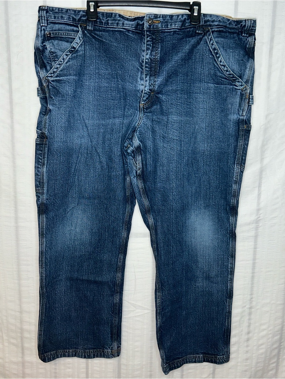 Duluth Trading Co Flex Ballroom Carpenter Jeans Mens 44x30 Blue Relaxed Stretch